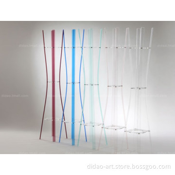 Transparent Acrylic Clothes Rack with Modern Style